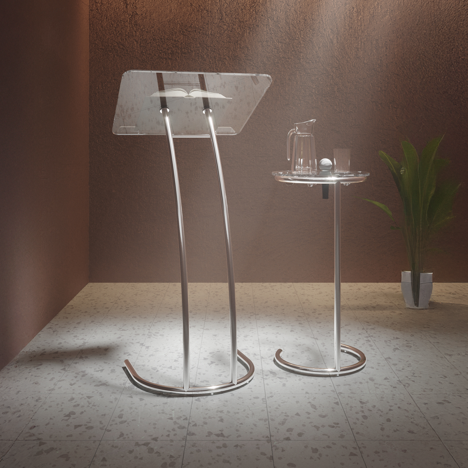 Conjunto Púlpito Inox PI62