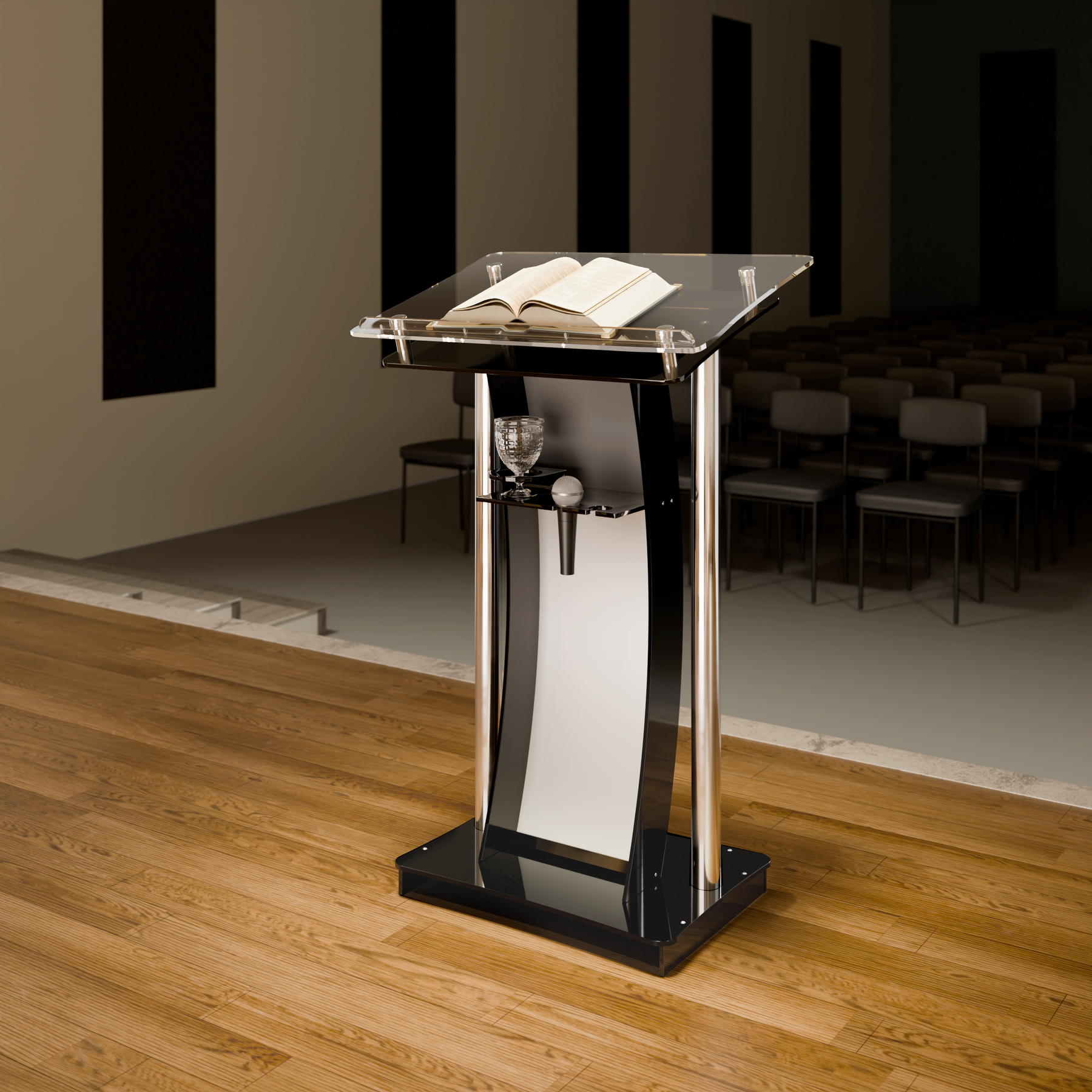 Conjunto  Púlpito Inox PI67