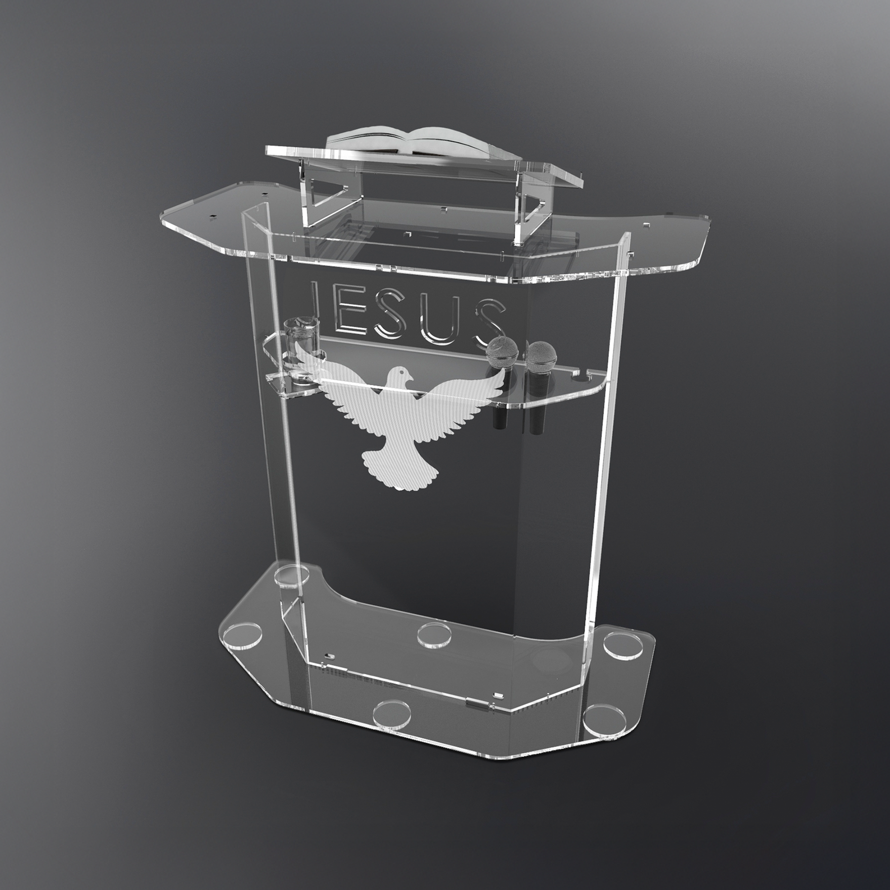 Púlpito de Acrílico PP01