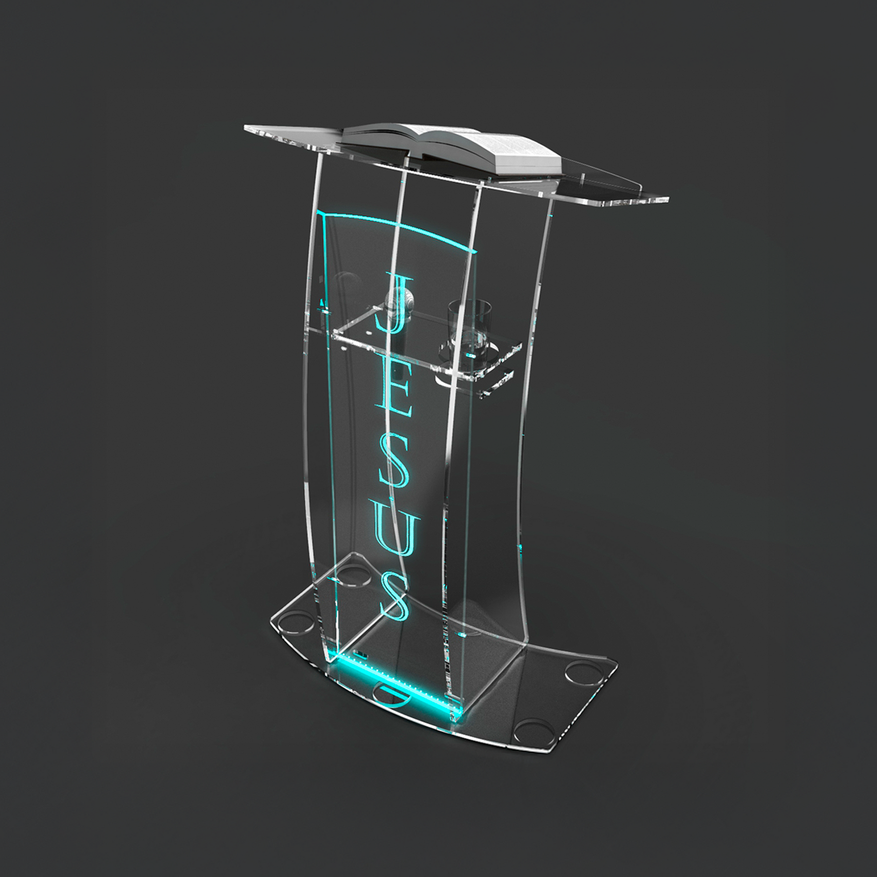 Púlpito de Acrílico PP03