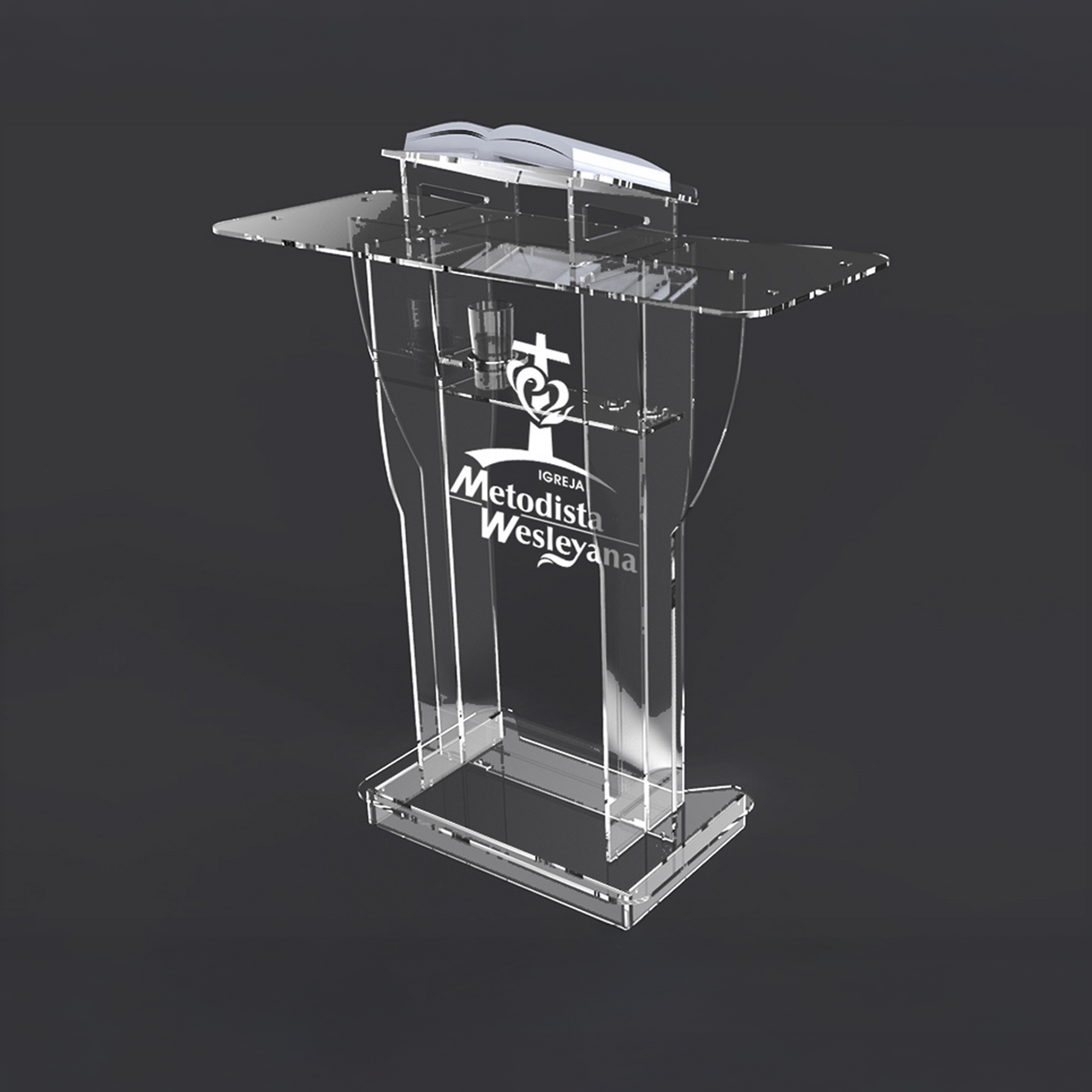 Pulpito de Acrilico PP18