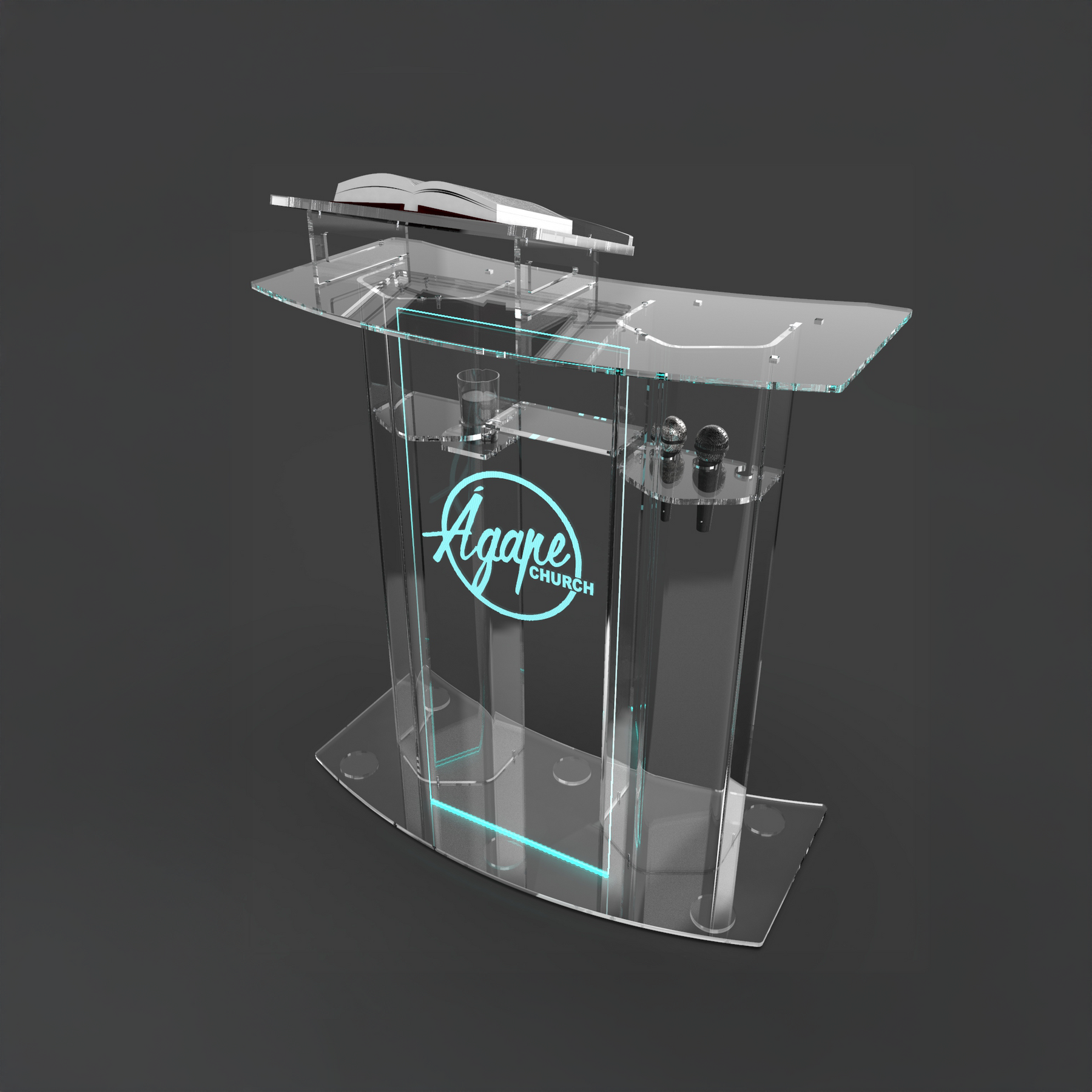 Púlpito de Acrílico PP25